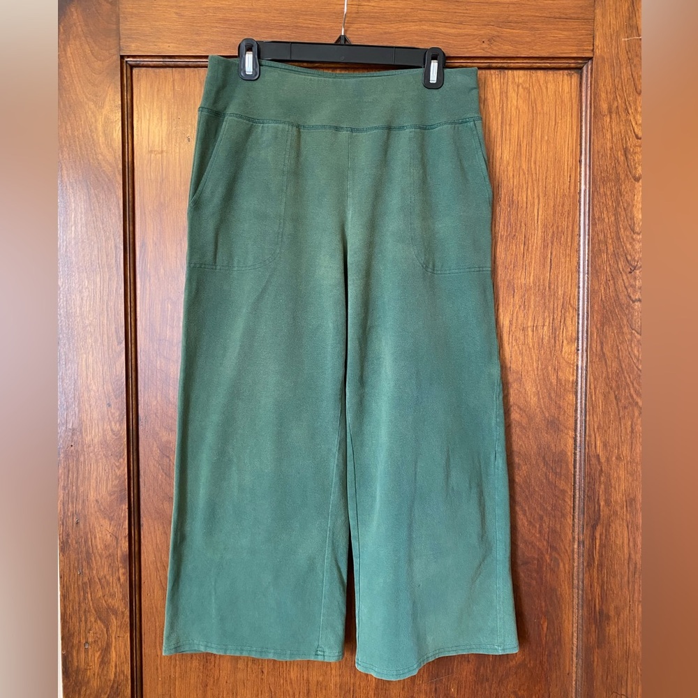 Pact Forest Green Wide Leg Pants